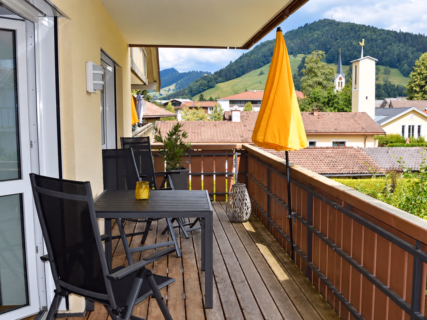Südbalkon der Alpenfirn Suite