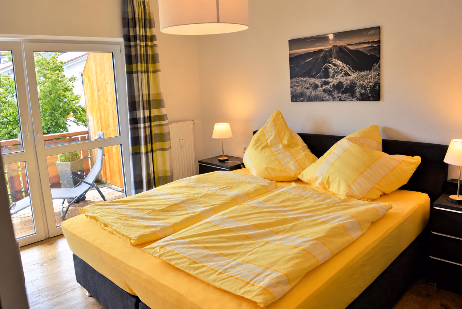 Schlafzimmer der Alpenfirn Suite